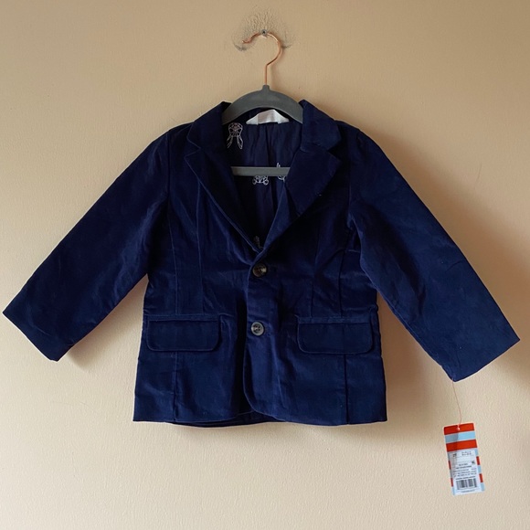 Cat & Jack Other - Cat & Jack Navy Blue Velvet Blazer Jacket